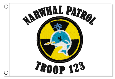Nuclear Narwhal Patrol Flag