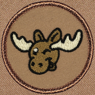 Winking Moose Patrol Patch Ð Scout Patch