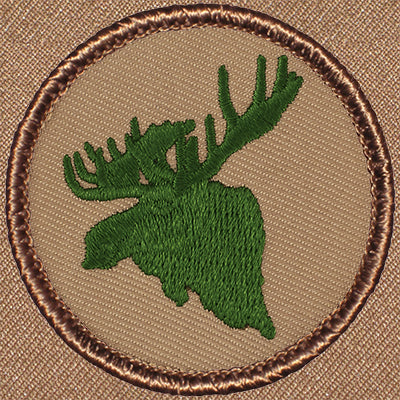 Green Moose Patrol Patch Ð Scout Patch
