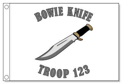 Bowie Knife Patrol Flag