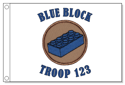 Blue Block Patrol Flag