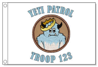 King Yeti Patrol Flag