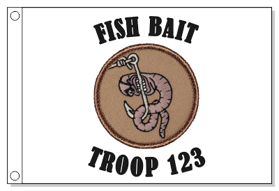 Fish Bait Patrol Flag