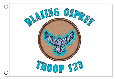 Blazing Osprey Patrol Flag