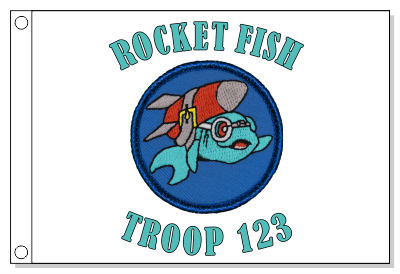 Rocket Fish Patrol Flag