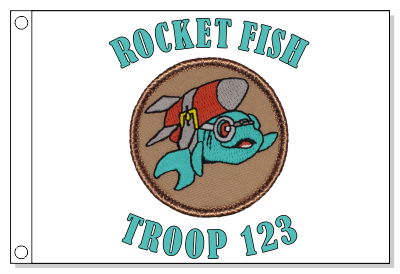Rocket Fish Patrol Flag