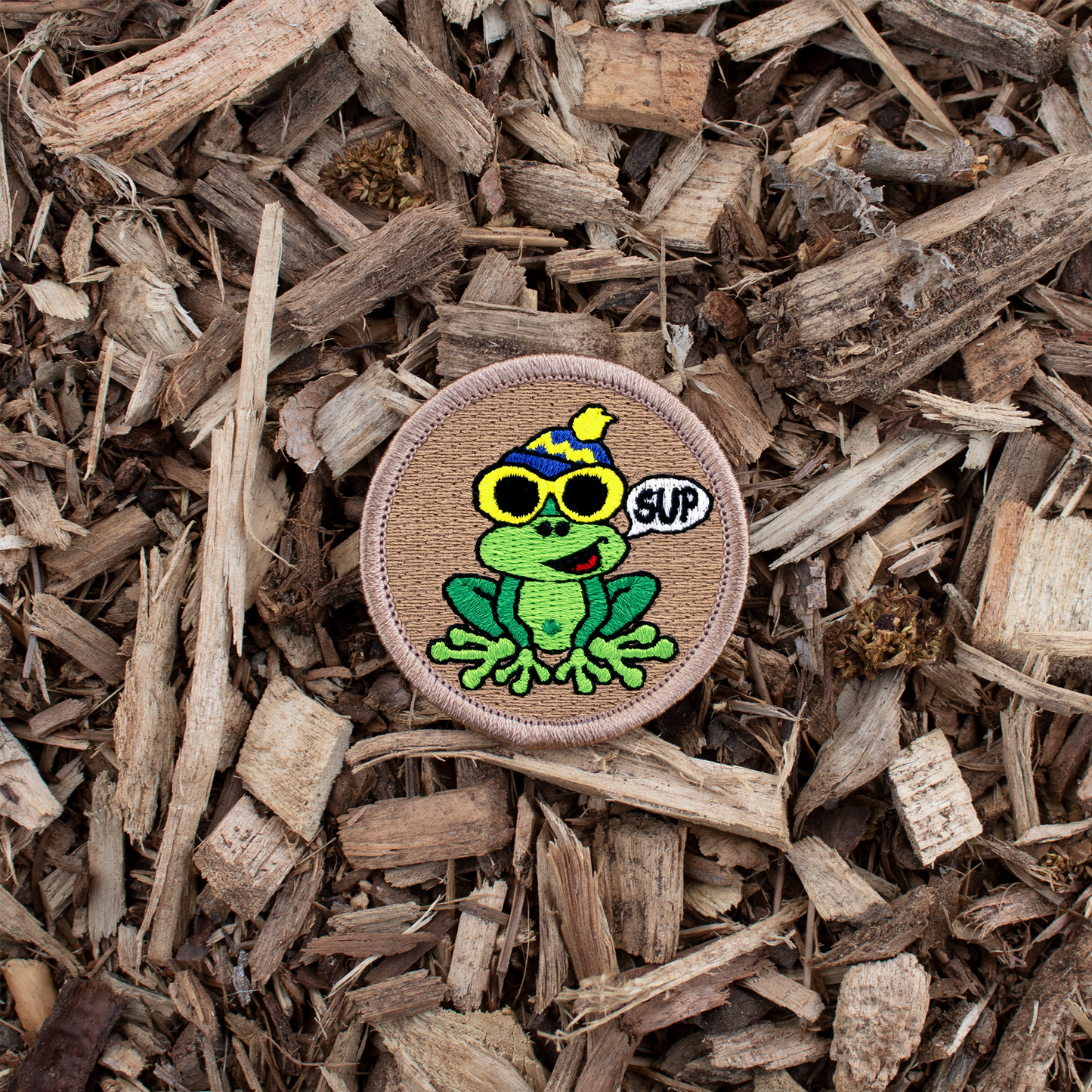 Cool frog 2” embroidered scout patrol patches
