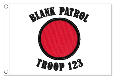 Blank Retro Patrol Flag