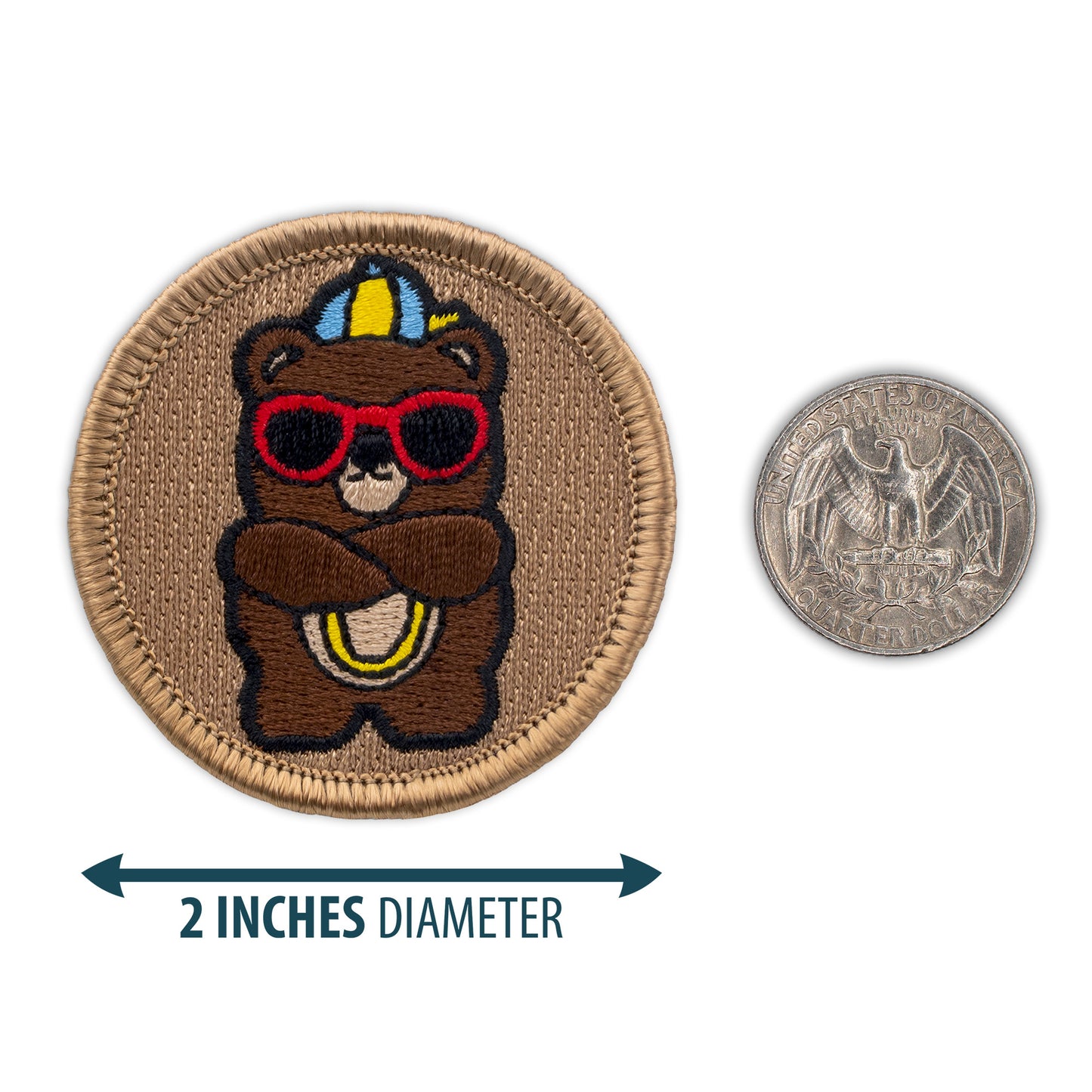 Cool Bear 2” embroidered scout patrol patches