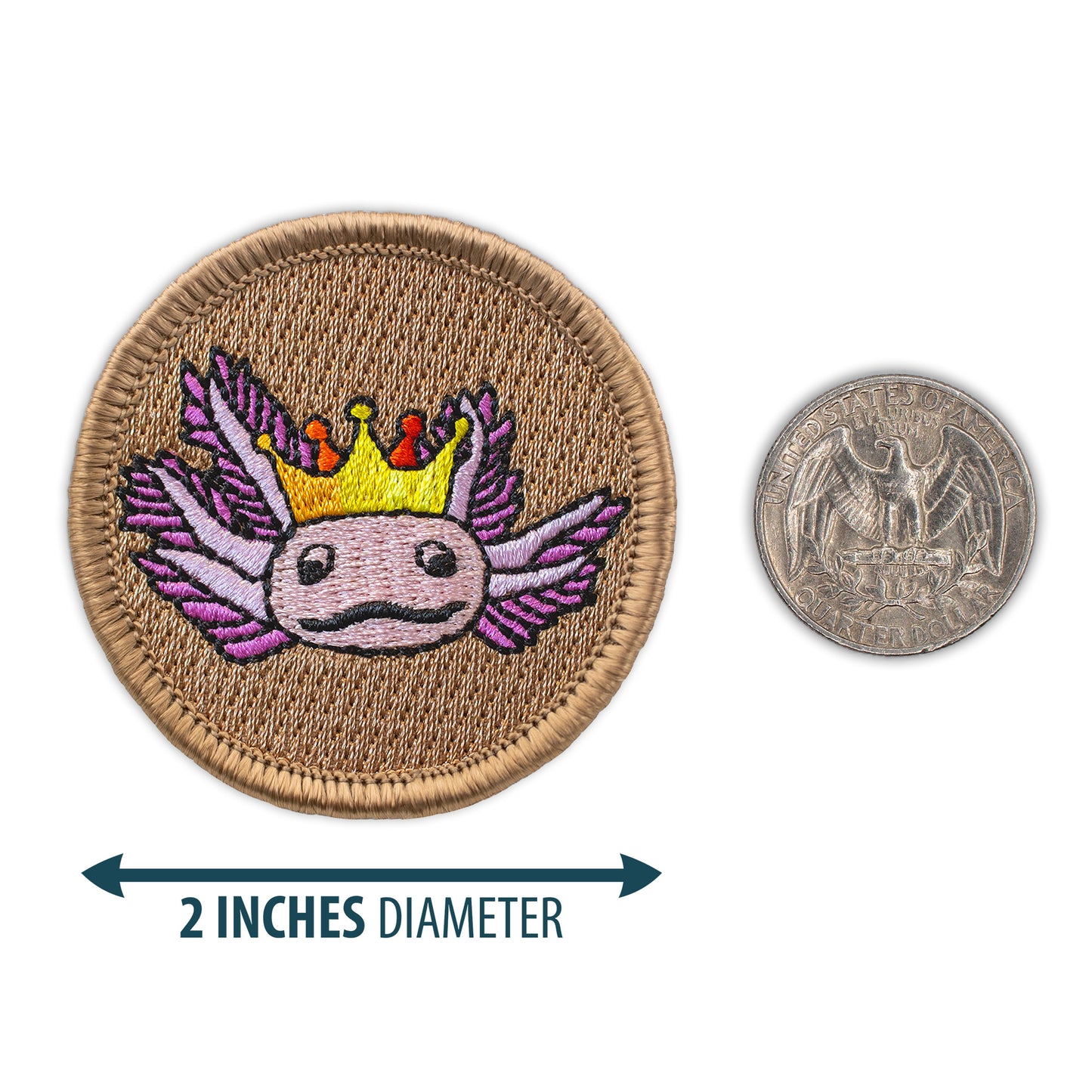 Axolotl Empire 2” embroidered scout patrol patches