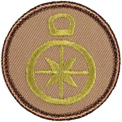 E157 Gold Compass Patrol Patch
