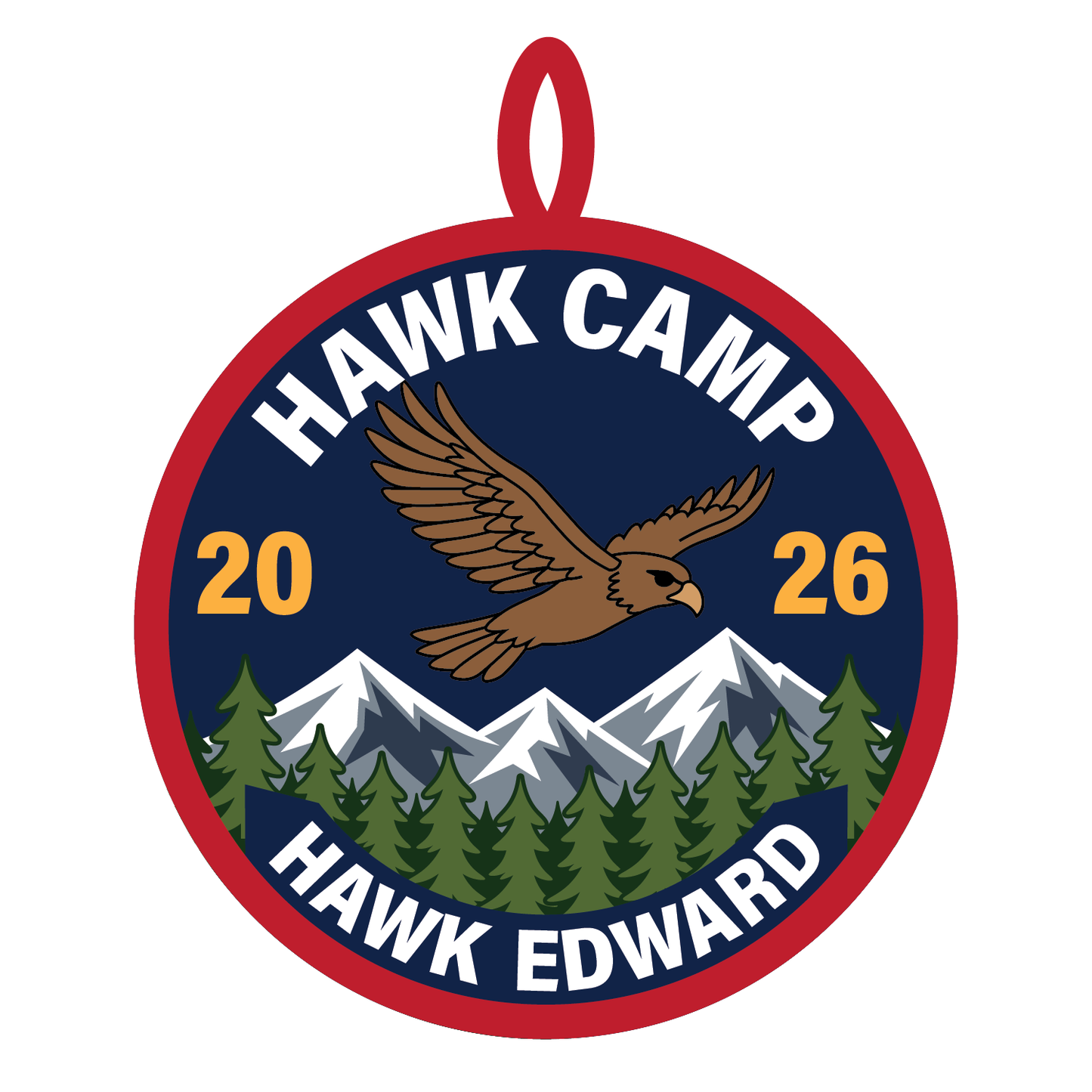 Hawk Camp 2026 - Camp Edward 3" Custom Patch
