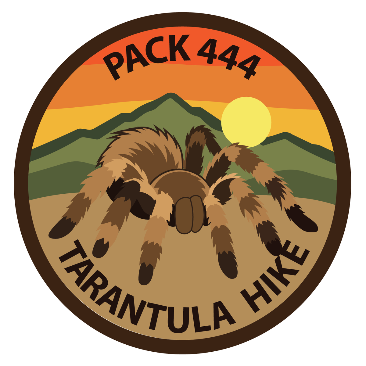 Pack 444 Tarantula Hike Custom 3" Patch