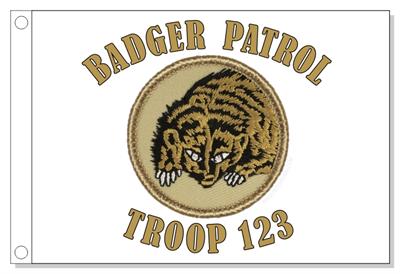 Badger Patrol Flag