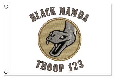 Black Mamba Patrol Flag