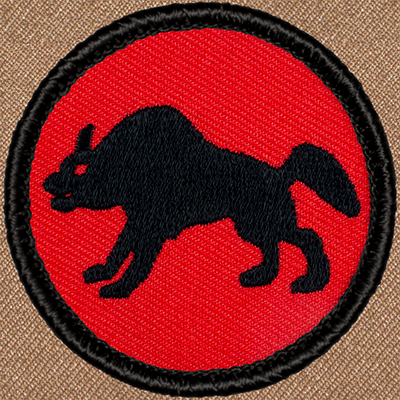 Retro Hyena Patrol Patch (#R010) - Sew-on Scout Patch