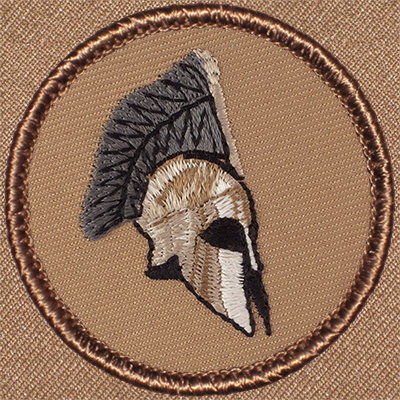 Spartan Helmet Patch