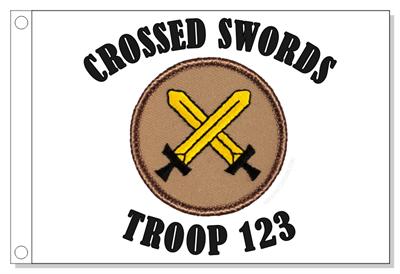 Crossed Swords Patrol Flag