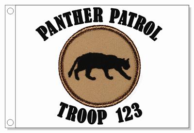 Black Panther Patrol Flag