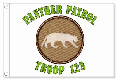 Radioactive Panther Patrol Flag