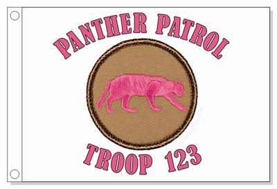 Pink Panther Patrol Flag