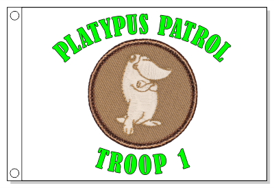 Radioactive Platypus Patrol Flag