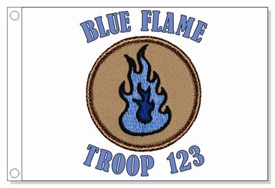 Blue Flame Patrol Flag