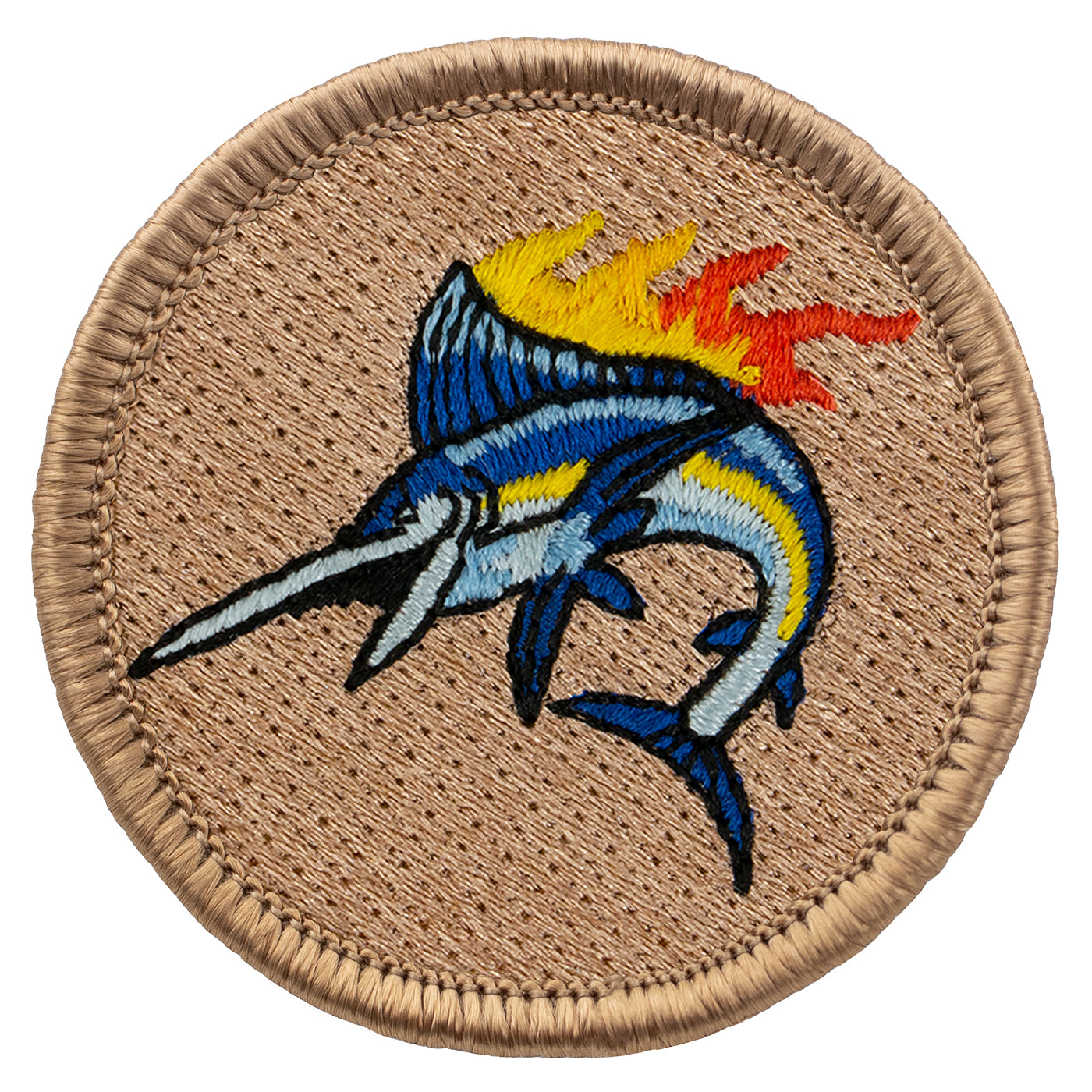 Flaming Marlin Scout Patrol Patches