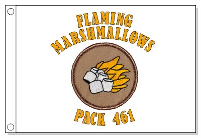 Flaming Marshmallows Patrol Flag
