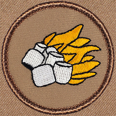 Flaming Marshmallows Patrol Patch Ð Scout Patch