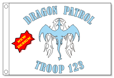 Ice Dragon Patrol Flag