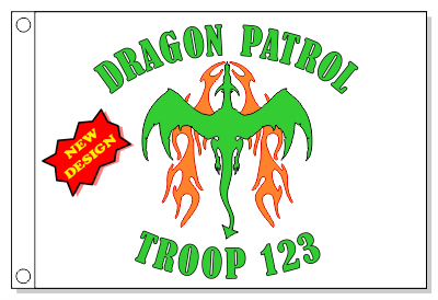 Emerald Dragon Patrol Flag