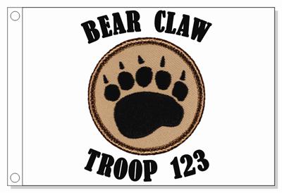 Bear Claw Patrol Flag