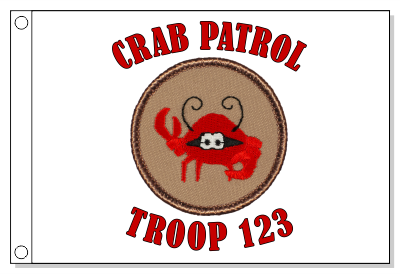 Red Crab Patrol Flag