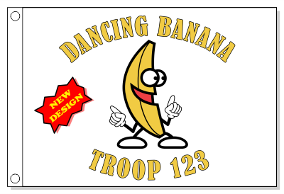 Dancing Banana Patrol Flag