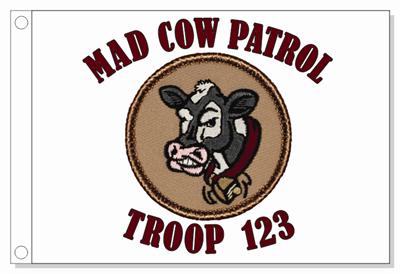 Mad Cow Patrol Flag