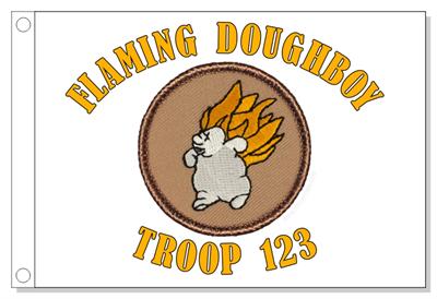 Flaming Doughboy Patrol Flag
