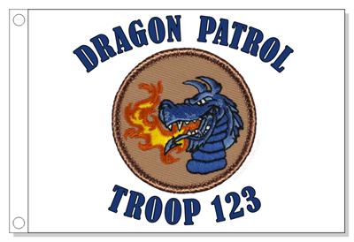 Dragon Head  Patrol Flag