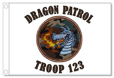 Dragon Head  Patrol Flag
