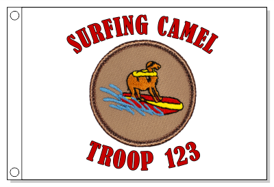 Surfing Camel Patrol Flag