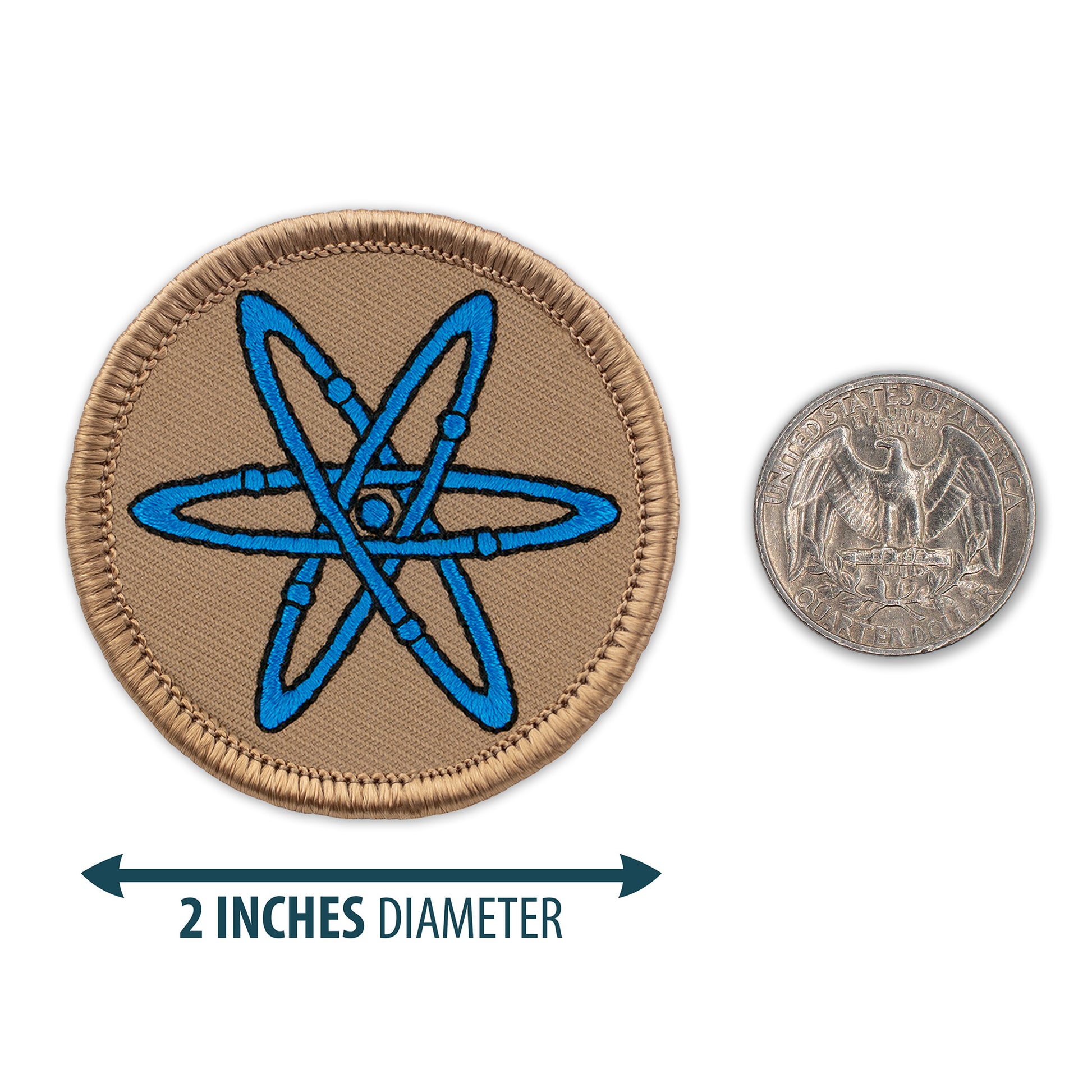 Atomic 2” embroidered scout patrol patches