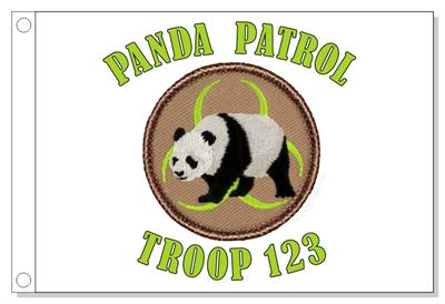 Biohazard Panda Patrol Flag