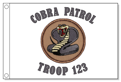 Tan Cobra Patrol Flag