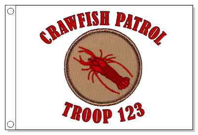 Crawfish Patrol Flag
