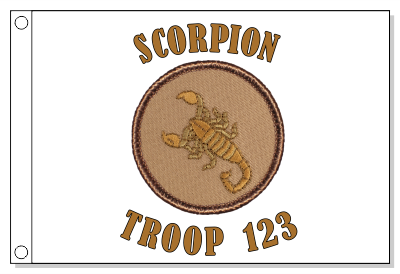 Scorpion Tan Patrol Flag