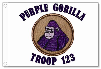 Purple Gorilla Patrol Flag