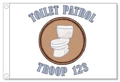 Toilet Patrol Flag