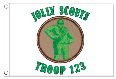Green Giant Scout Patrol Flag