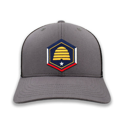 Utah State Flag Hexagon Ball Cap or Trucker Hat