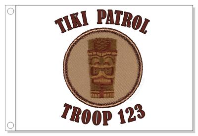 Tiki Patrol Flag